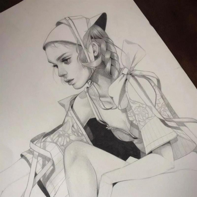 如此细腻的时尚插画，简直美到骨子里了~