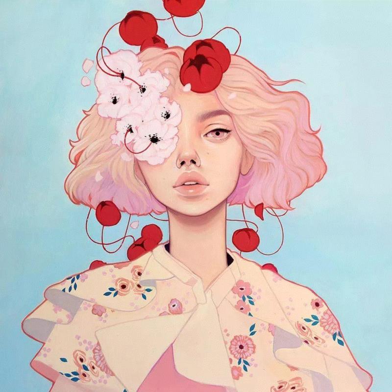 如此细腻的时尚插画，简直美到骨子里了~