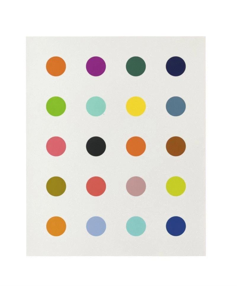 达米恩·赫斯特 DAMIEN HIRST《3-甲基胸腺核》,春拍刚过，意犹未尽？当代网上专场开放竞投,网上,达米恩,赫斯特,草间弥生,尼泊尔,蘇富比,精选,油画,雕塑,版画