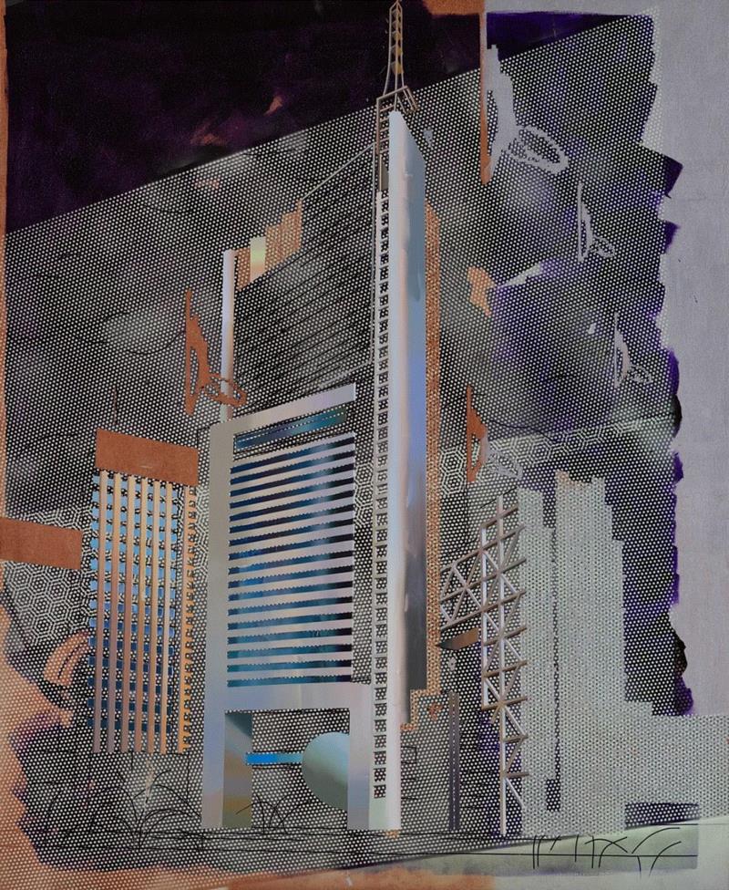 布面丙烯 喷漆 acrylic and spray paint on canva