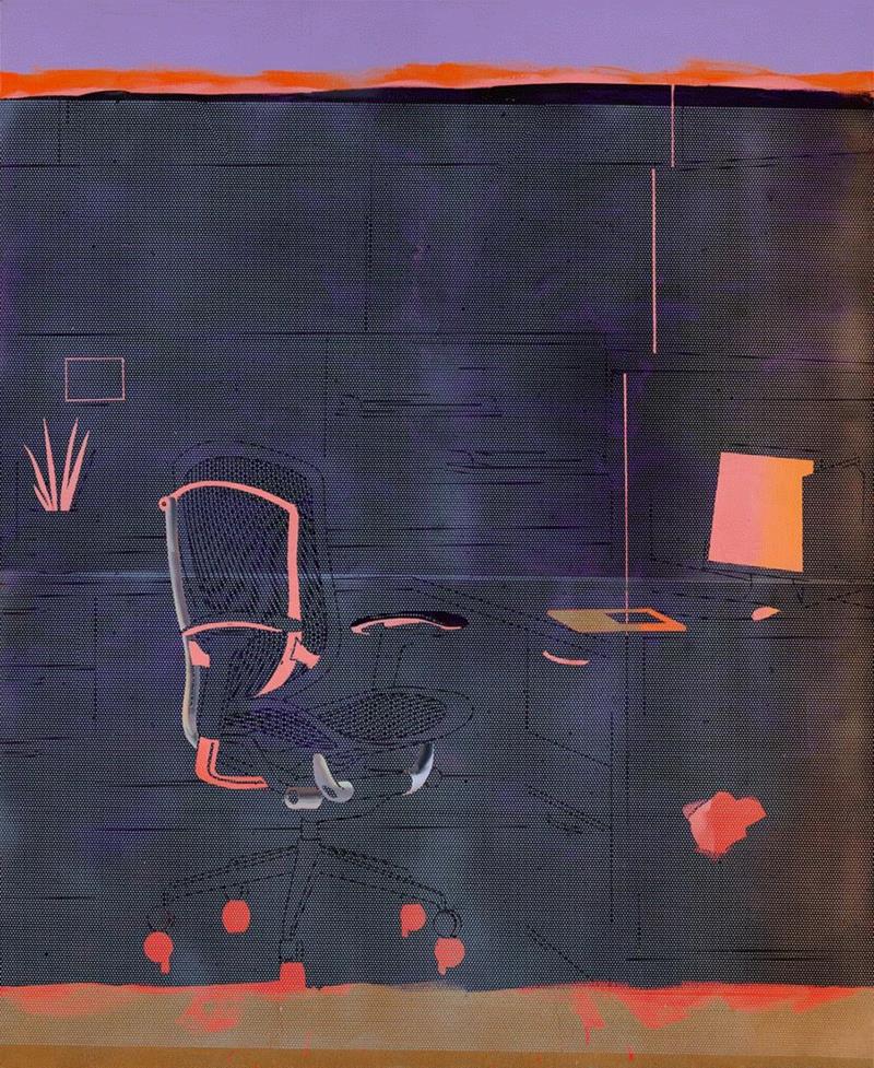 布面丙烯 喷漆 acrylic and spray paint on canvas,,公告 | 天线空间清明正常开放,天线,公告,当前,崔洁,View,中国电信,canvas,丙烯,Building,莫干山路50号17号楼202室