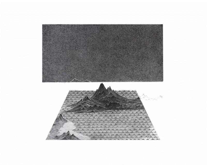 《景No-3》,展讯 | 伏脉千里——青年版画家创作交流展,青年,展讯,交流展,版画,湖北美术馆,纸本,木刻,绘画,铜版,蔡远河