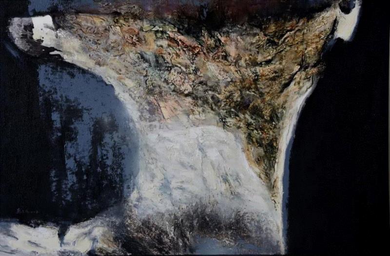 龚东庆 梦境系列NO.29 布上综合材料 100×150cm 2018,第3届独立品格提名展（宁波站） | 附获奖名单,品格,宁波站,名单,油画,材料,丙烯,纸本,水墨,底色,雕塑