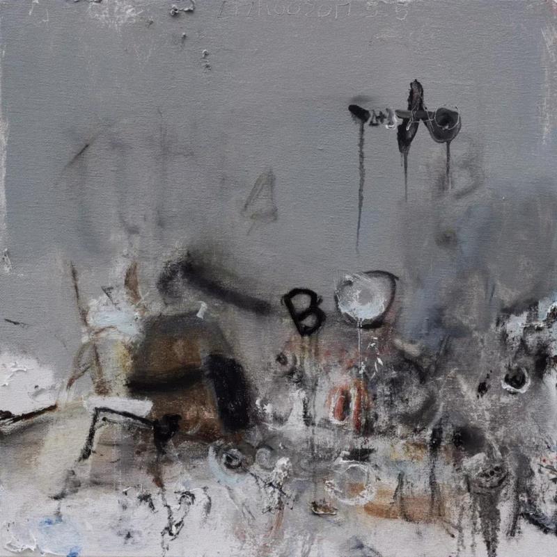 李卓 2017系列 布面油画 100×100cm 2017,第3届独立品格提名展（宁波站） | 附获奖名单,品格,宁波站,名单,油画,材料,丙烯,纸本,水墨,底色,雕塑