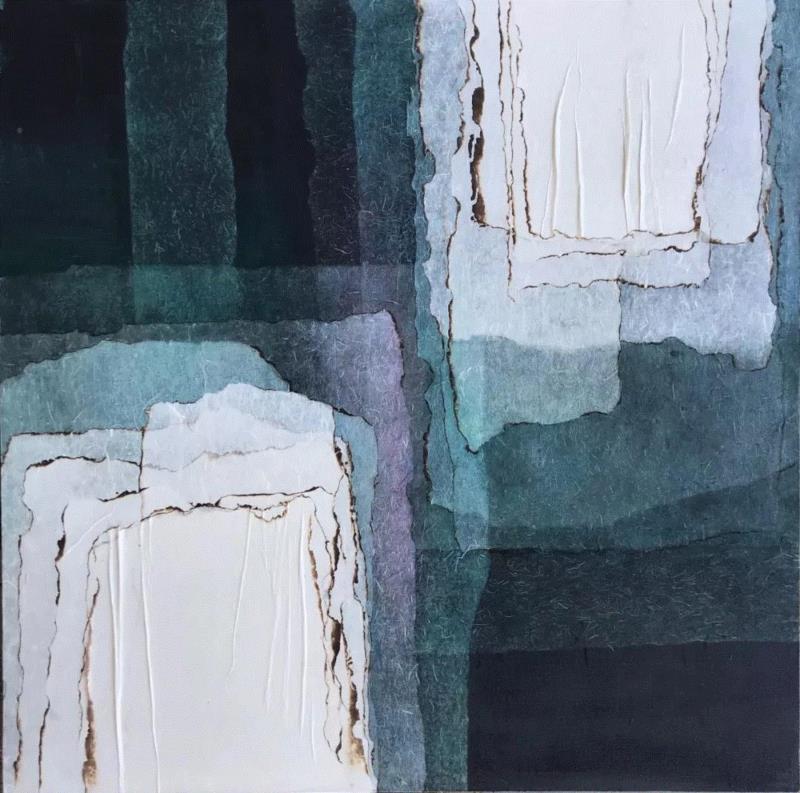 王晓蓉 对半的成分 布面综合材料 100×100cm 2018,第3届独立品格提名展（宁波站） | 附获奖名单,品格,宁波站,名单,油画,材料,丙烯,纸本,水墨,底色,雕塑