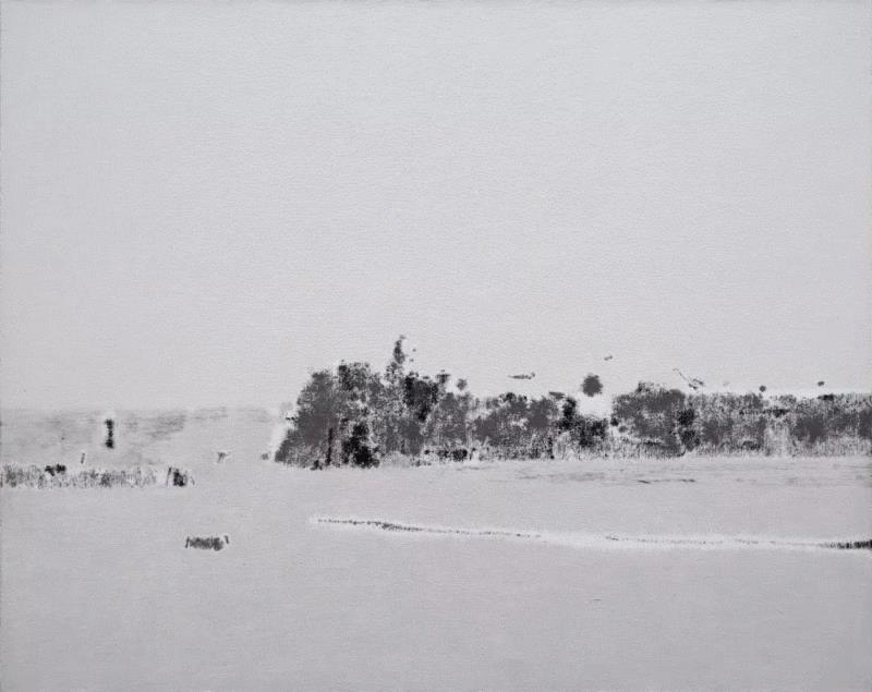 付浩 枯荣 布面油画 100cm×80cm 2018,第3届独立品格提名展（宁波站） | 附获奖名单,品格,宁波站,名单,油画,材料,丙烯,纸本,水墨,底色,雕塑