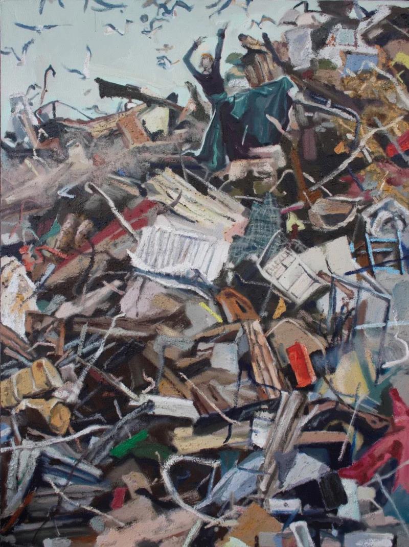 宋红楠 使者No.43 布面油画 150×110cm 2018,第3届独立品格提名展（宁波站） | 附获奖名单,品格,宁波站,名单,油画,材料,丙烯,纸本,水墨,底色,雕塑