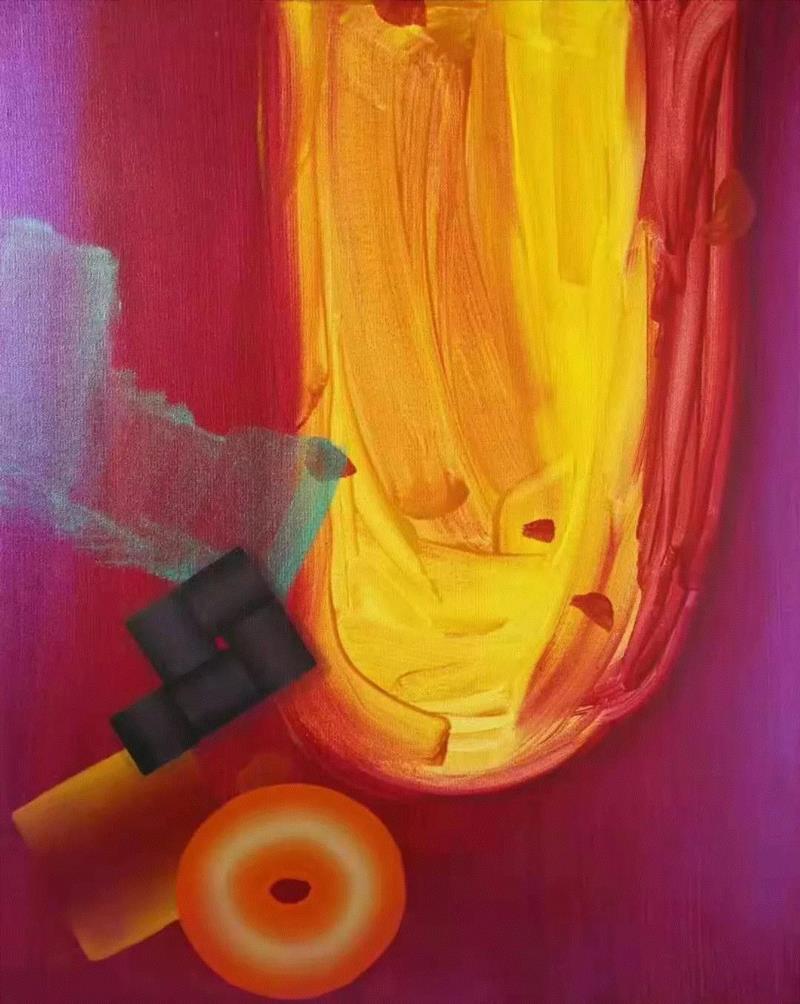 王励均 精神的维度 布面油画 100×80cm 2018,第3届独立品格提名展（宁波站） | 附获奖名单,品格,宁波站,名单,油画,材料,丙烯,纸本,水墨,底色,雕塑