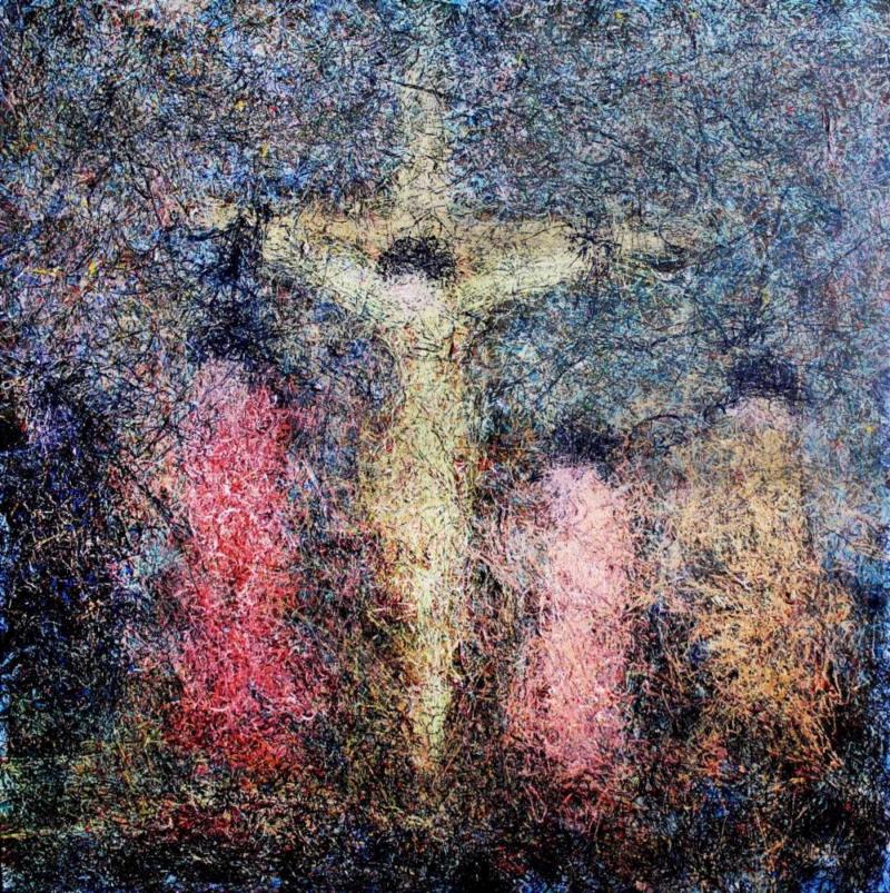 王文聃 宗教系列3 布面丙烯 150×1500cm 2016,第3届独立品格提名展（宁波站） | 附获奖名单,品格,宁波站,名单,油画,材料,丙烯,纸本,水墨,底色,雕塑