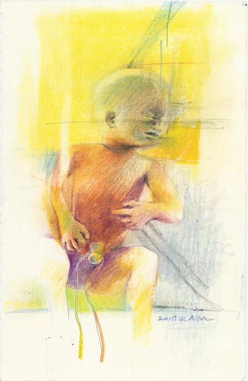 许诺 生不由己 彩铅 25×16cm 2018,第3届独立品格提名展（宁波站） | 附获奖名单,品格,宁波站,名单,油画,材料,丙烯,纸本,水墨,底色,雕塑