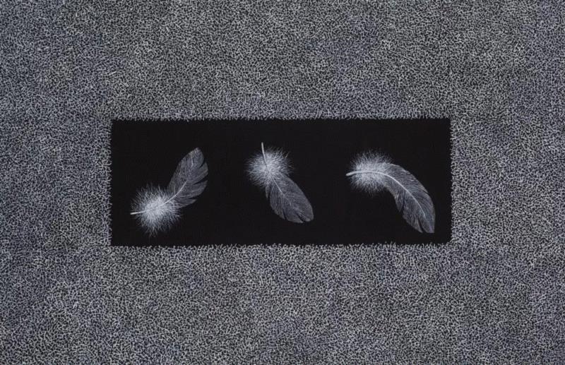 于丹 凝—结系列作品1、2、3号 纸上综合材料 190×180cm 2018,第3届独立品格提名展（宁波站） | 附获奖名单,品格,宁波站,名单,油画,材料,丙烯,纸本,水墨,底色,雕塑