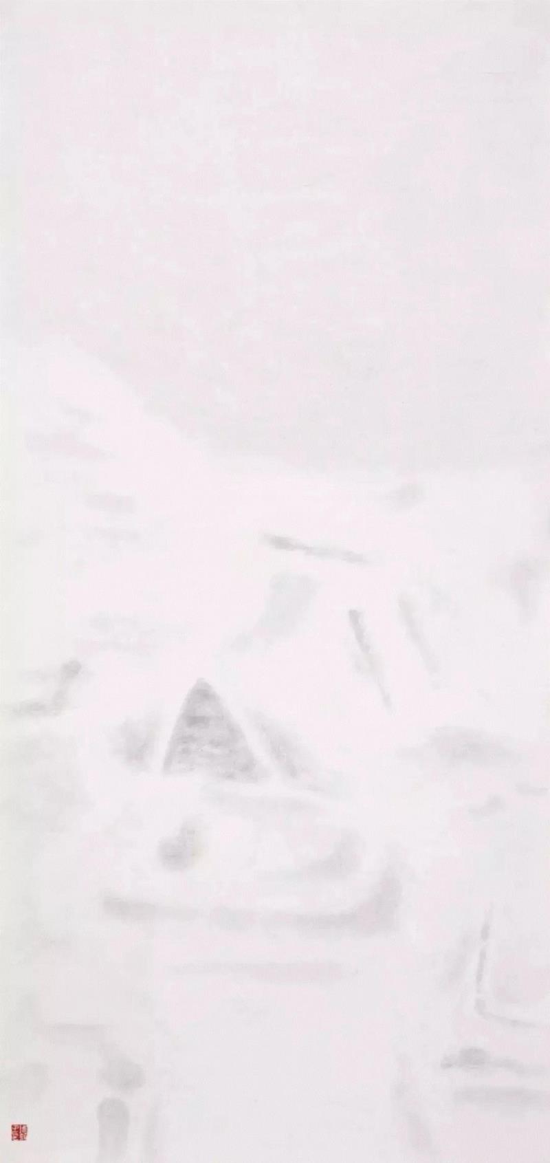张新中 迹 纸本水墨 192×86cm 2016,第3届独立品格提名展（宁波站） | 附获奖名单,品格,宁波站,名单,油画,材料,丙烯,纸本,水墨,底色,雕塑