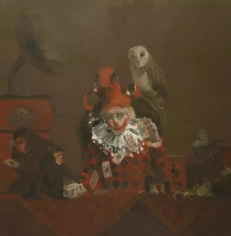 朱艺员 寓言系列—宿命 布面油画 120×120cm,第3届独立品格提名展（宁波站） | 附获奖名单,品格,宁波站,名单,油画,材料,丙烯,纸本,水墨,底色,雕塑