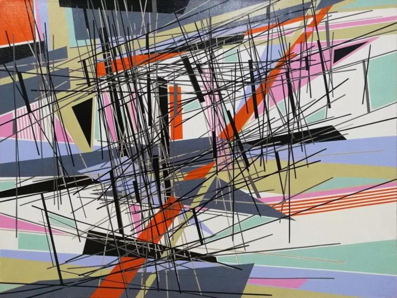 邹彧 线象时代NO.3 布面丙烯 90×120cm 2018,第3届独立品格提名展（宁波站） | 附获奖名单,品格,宁波站,名单,油画,材料,丙烯,纸本,水墨,底色,雕塑