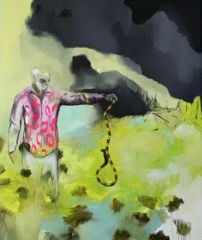 绘画丨光怪陆离的乌托邦,绘画,乌托邦,贝尼尼,丛林,罗曼,法国,具象,上方,右上,萨满