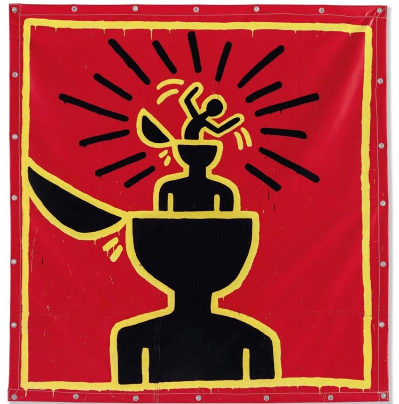 凯斯·哈林（1958-1990）,莫迪利安尼、塞尚、李奇登斯坦等大师杰作齐聚纽约二十世纪艺术周香港预展 | 3月26日至4月4日,香港,塞尚,莫迪利,安尼,李奇,斯坦,杰作,拍品,油彩,佳士得
