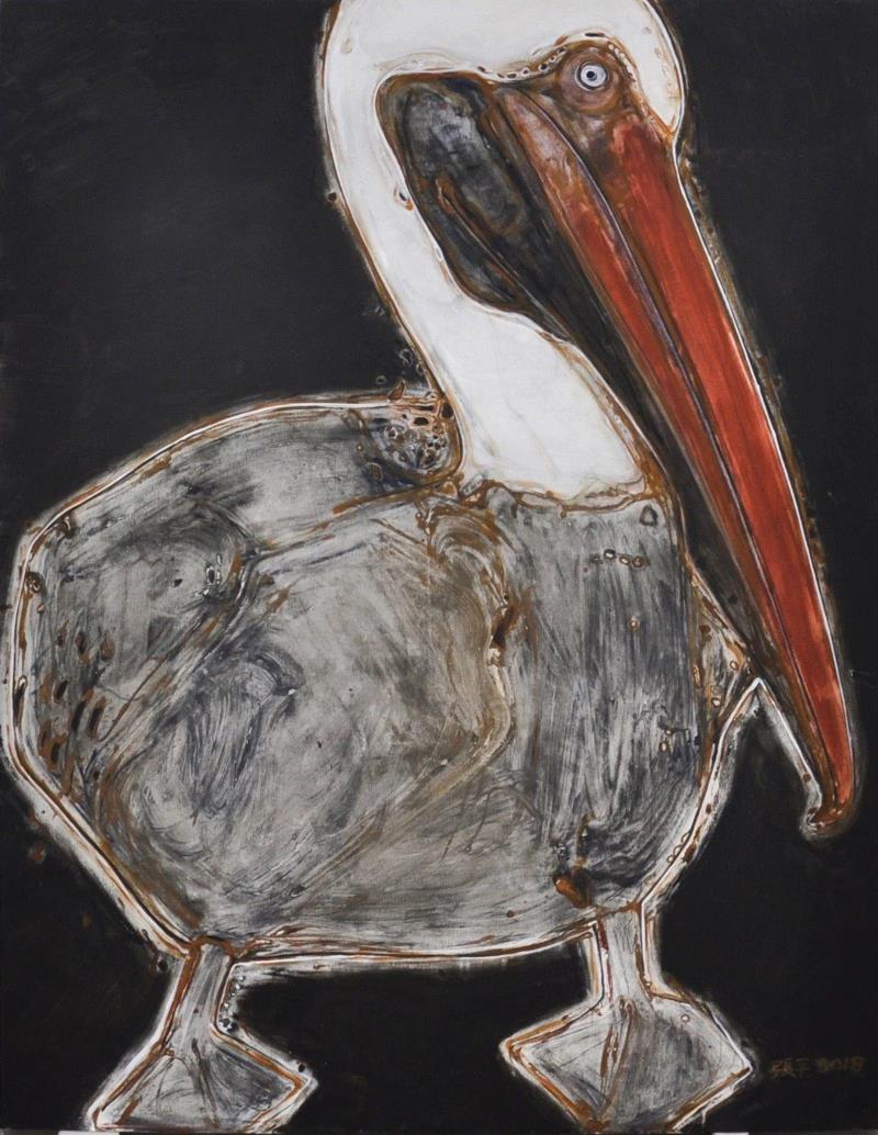 鹈鹕 13 | 布面丙烯 | 180x140cm | 2018,展览 | 醍醐 —— 张平个展 | 开幕,醍醐,张平,丙烯,2018鹈鹕,鹈鹕,张子康,初心,实相,com,Ping