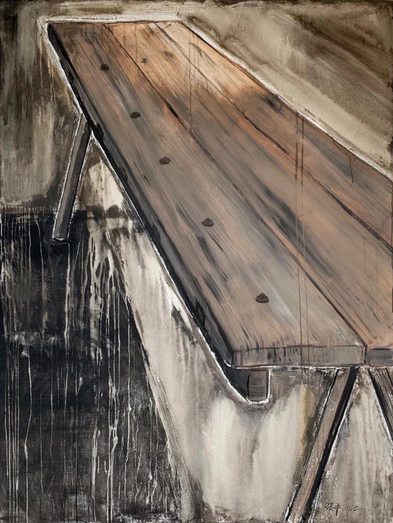 火 桌子 | 布面丙烯 | 200x150cm | 2010,展览 | 醍醐 —— 张平个展 | 开幕,醍醐,张平,丙烯,2018鹈鹕,鹈鹕,张子康,初心,实相,com,Ping