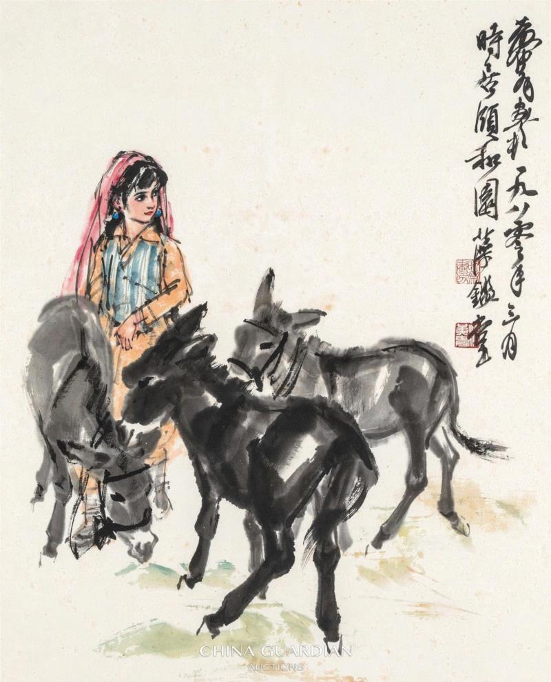 Lot 320,【嘉德四季53期】首日成交过亿，各门类佳绩报春，天民楼藏瓷百分百成交,天民,嘉德,门类,佳绩,名家,纸本,书画,乾隆,直径,善本