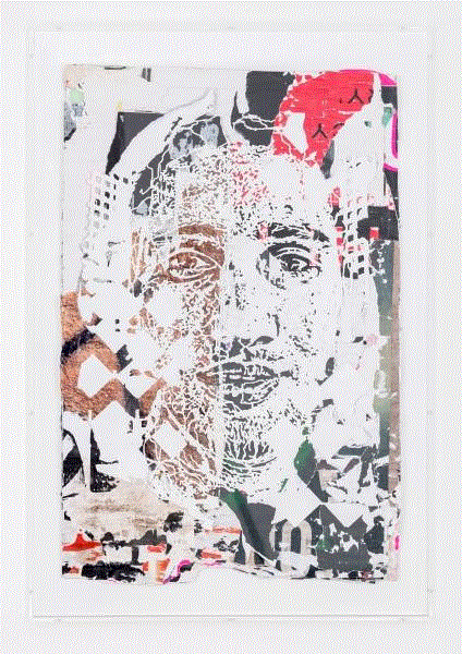 Vhils,&nbsp;Visual &nbsp;Cacophony 5, &nbsp;2013, 