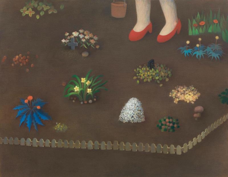 陈可 繁花 2014 布面油画 100×130cm,hiart space·上海｜致敬生活的艺术狂想（一）,space,狂想,狄青,陈可,卜桦,培鑫,高瑀,媒介,布鲁托,朱利安