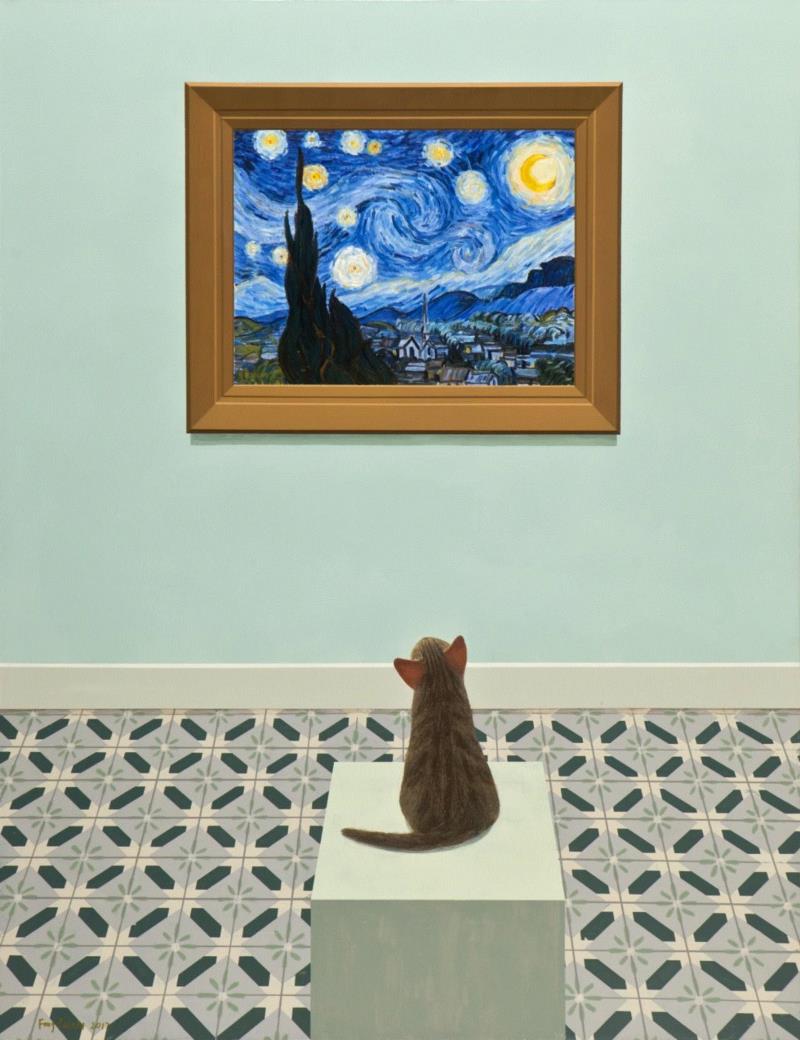 房培鑫 仰望星空 2018 艺术微喷 39×50cm 版数99,hiart space·上海｜致敬生活的艺术狂想（一）,space,狂想,狄青,陈可,卜桦,培鑫,高瑀,媒介,布鲁托,朱利安