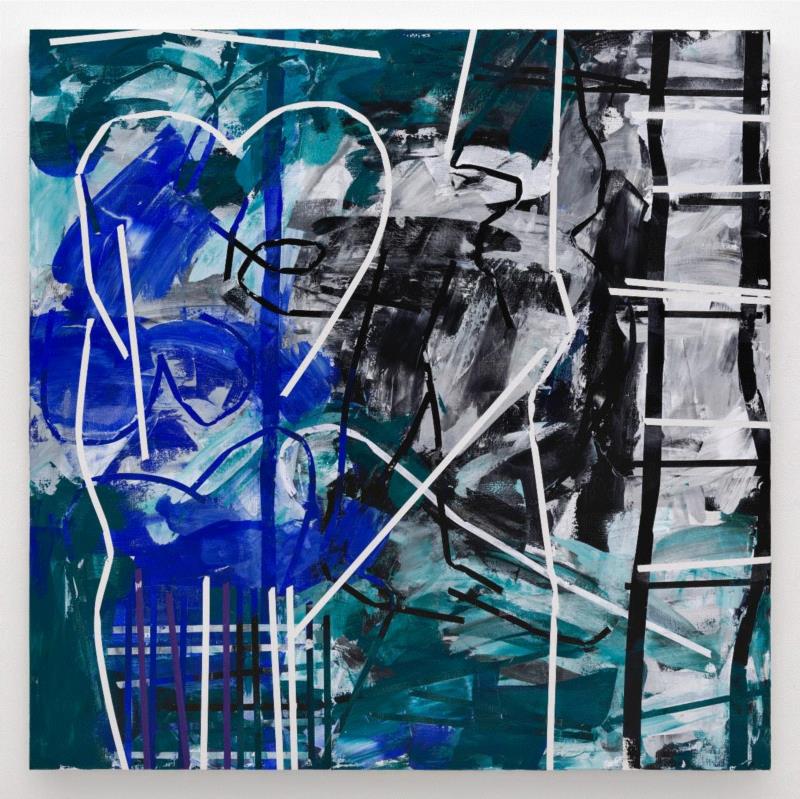 Heimo Zobernig，Untitled, 2018 Acrylic on canvas 20