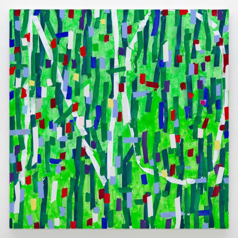 Heimo Zobernig，Untitled, 2018 Acrylic on canvas 20