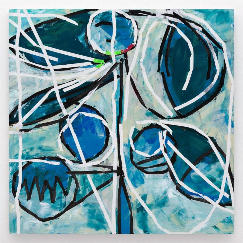 Heimo Zobernig，Untitled, 2018 Acrylic on canvas 20