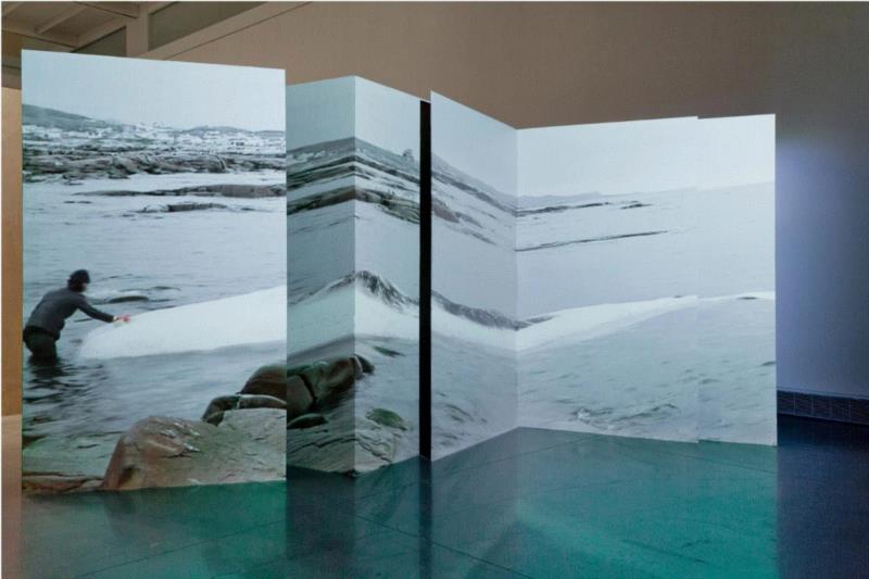 An installation view of “Invocation for a Wanderin