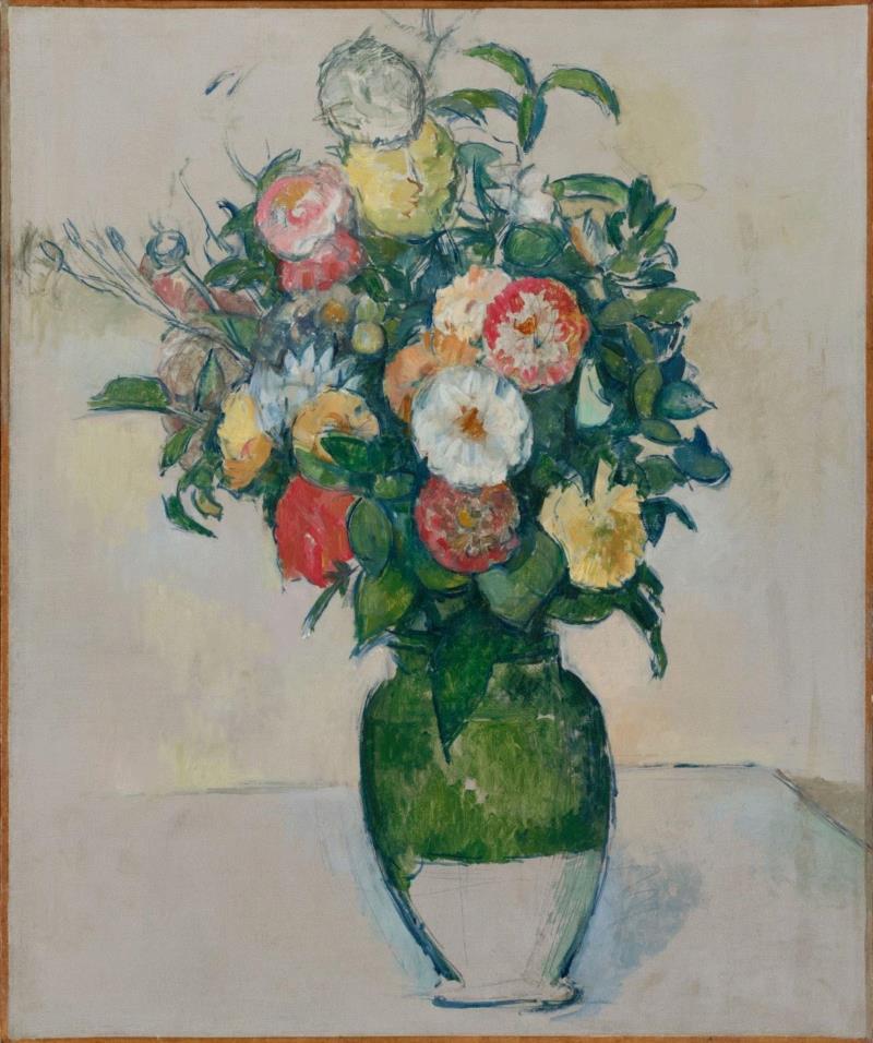 PAUL CéZANNE, Fleurs dans un pots d