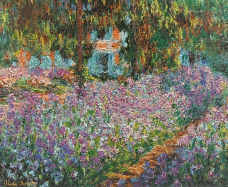 《花园中的鸢尾》（Iries in Monet