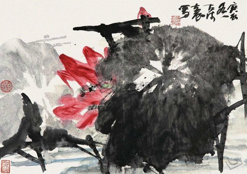 张立辰 画荷,国画大师的荷花精品，欣赏与临摹都需要！,荷花,国画,画荷,黄永玉,潘天寿,画荷王同君,江宏伟,谢天赐,卢东,韩莉