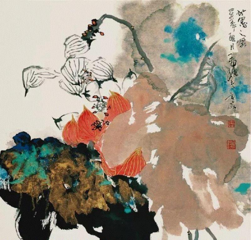 王玉钰 画荷 曹俊 画荷,国画大师的荷花精品，欣赏与临摹都需要！,荷花,国画,画荷,黄永玉,潘天寿,画荷王同君,江宏伟,谢天赐,卢东,韩莉