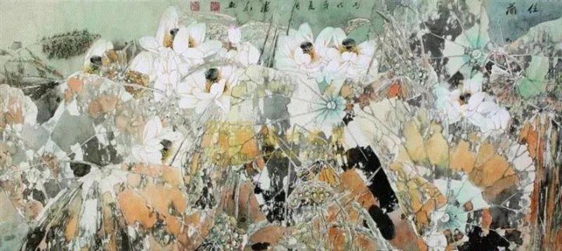 国画大师的荷花精品，欣赏与临摹都需要！,荷花,国画,画荷,黄永玉,潘天寿,画荷王同君,江宏伟,谢天赐,卢东,韩莉