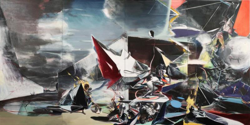Jia Aili,&nbsp;Sonatine, 2019, Oil on canvas, in 4