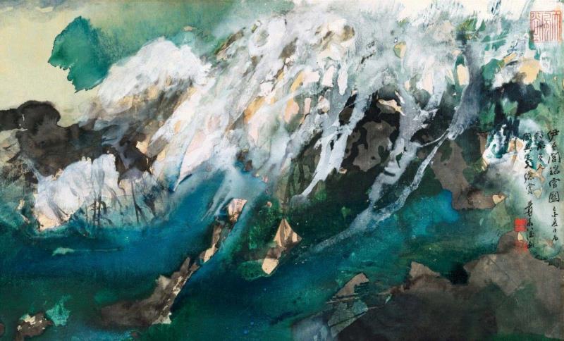 【香港春拍】张大千《伊吾闾瑞雪图》首度曝光,张大千,香港,伊吾闾瑞雪图,张学良,伊吾,闾山,张作霖,陶鹏飞,瑞雪,长女