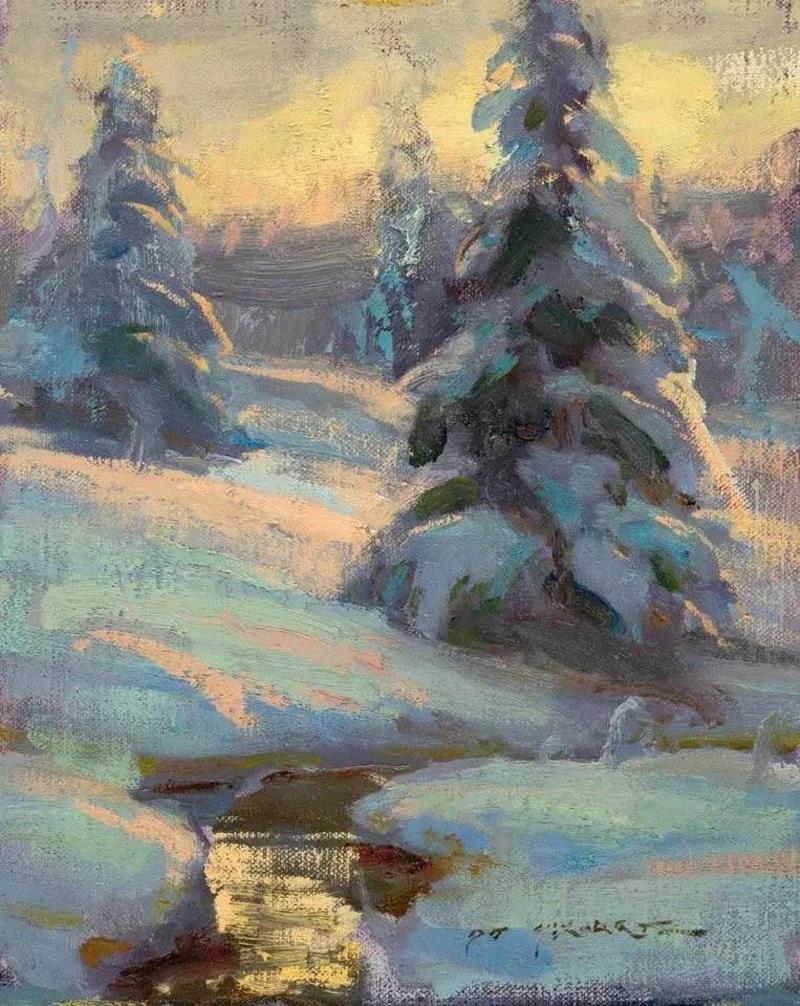 ?浪漫写实主义风格的油画作品,写实主义,油画,上方,Daniel,美国芝加哥艺术学院,女性,少女,牧场,田园诗,人物