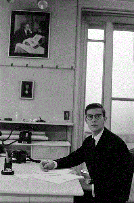 1957 | Yves St. Laurent on the day before the