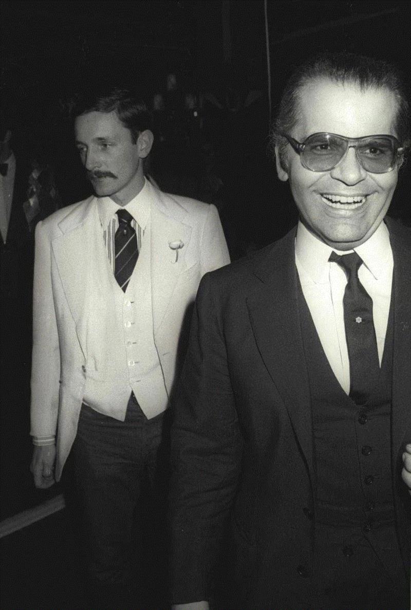 Jacques de Bascher and Karl Lagerfeld,他是法国的象征，也曾与Karl Lagerfeld爱上同一个男人,法国,Lagerfeld,圣罗兰,迪奥,品牌,皮埃尔,时装,雅克,YSL,卡尔