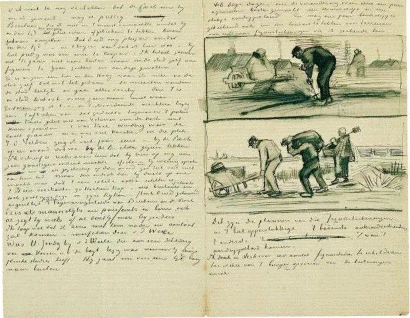 艺术大师的绝版手稿，收藏！,手稿,绝版,素描,透纳,上方,梵高,丢勒,素描手稿门采尔,速写集,同时代