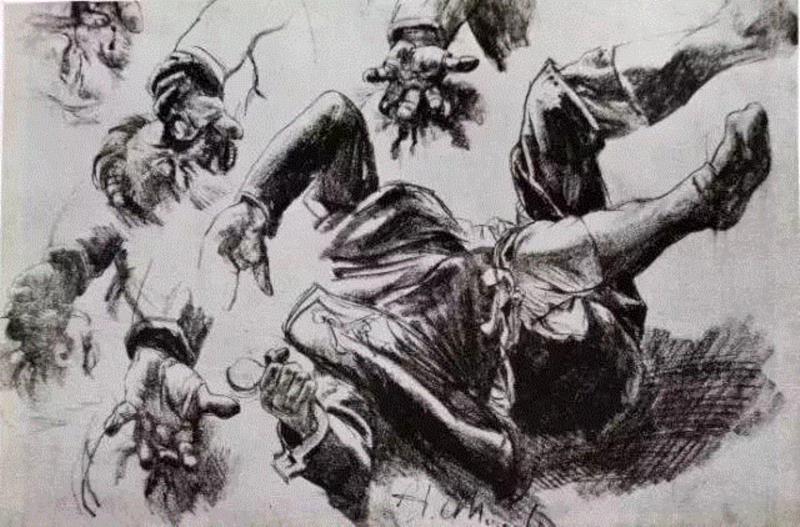 艺术大师的绝版手稿，收藏！,手稿,绝版,素描,透纳,上方,梵高,丢勒,素描手稿门采尔,速写集,同时代