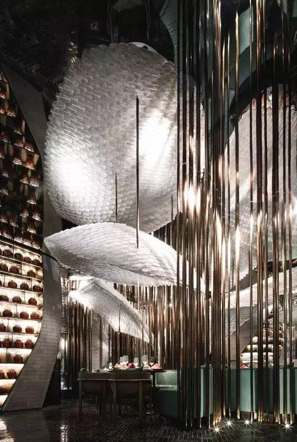 这些让人印象深刻的装置，都是玻璃艺术,装置,羽毛,材料,琉璃,水晶,建筑,灯光,宇宙,餐厅,Knapp