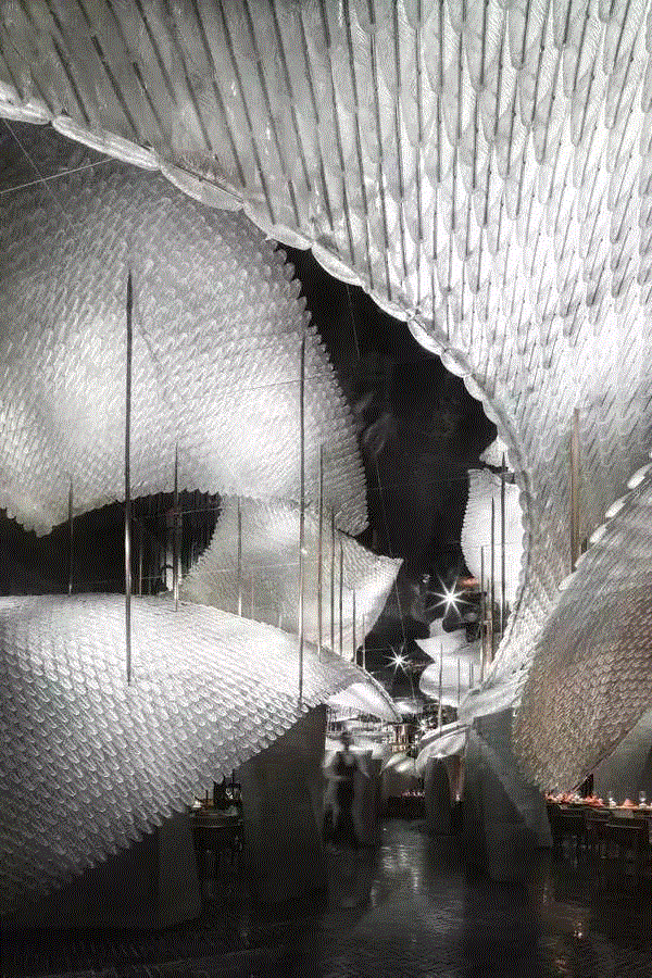 这些让人印象深刻的装置，都是玻璃艺术,装置,羽毛,材料,琉璃,水晶,建筑,灯光,宇宙,餐厅,Knapp