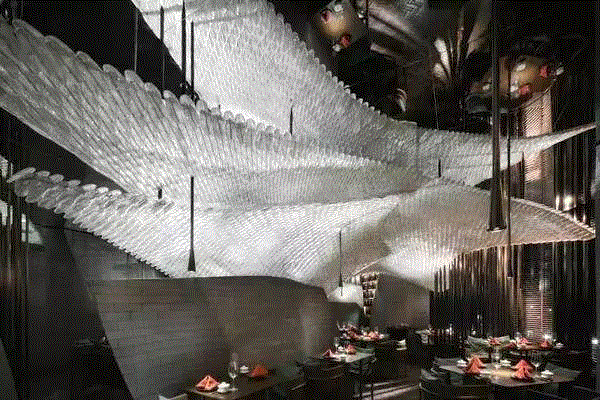 这些让人印象深刻的装置，都是玻璃艺术,装置,羽毛,材料,琉璃,水晶,建筑,灯光,宇宙,餐厅,Knapp