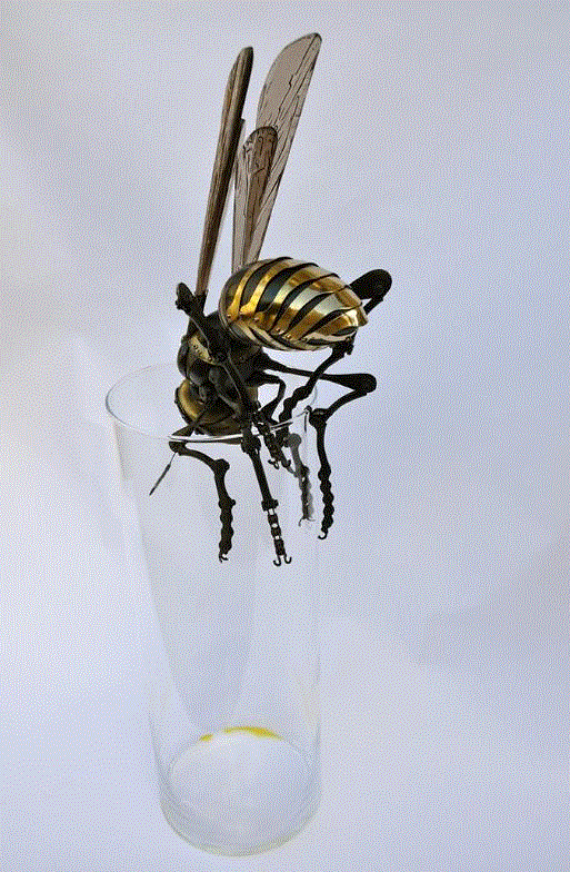 工艺丨从废旧的金属零件 到优雅的机械生命,零件,工艺,金属,机械,昆虫,上方,右上,法国,Martinet,学生们