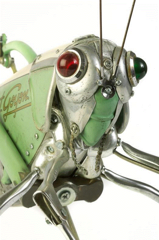 工艺丨从废旧的金属零件 到优雅的机械生命,零件,工艺,金属,机械,昆虫,上方,右上,法国,Martinet,学生们