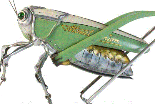 工艺丨从废旧的金属零件 到优雅的机械生命,零件,工艺,金属,机械,昆虫,上方,右上,法国,Martinet,学生们