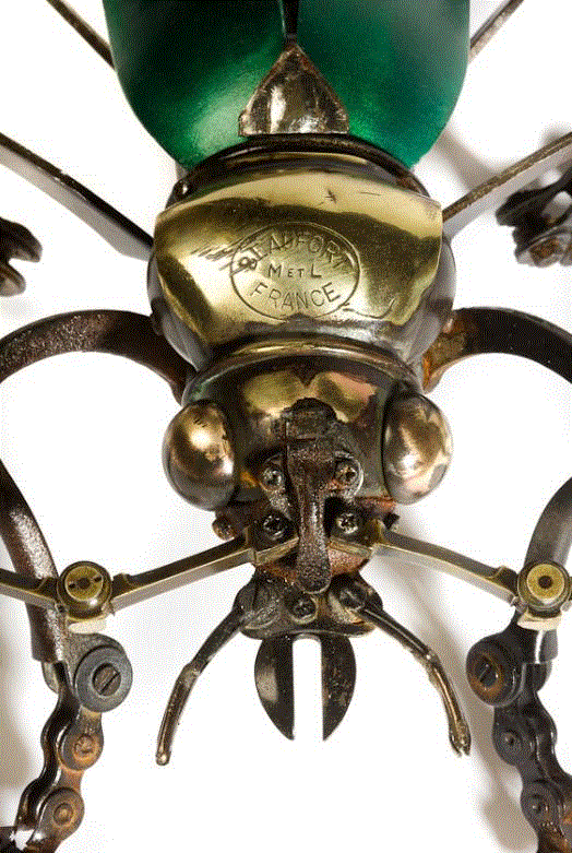 工艺丨从废旧的金属零件 到优雅的机械生命,零件,工艺,金属,机械,昆虫,上方,右上,法国,Martinet,学生们