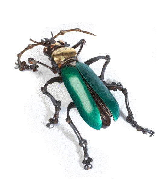 工艺丨从废旧的金属零件 到优雅的机械生命,零件,工艺,金属,机械,昆虫,上方,右上,法国,Martinet,学生们